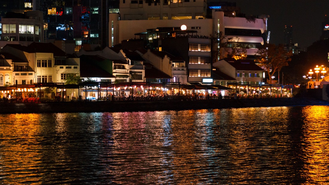 Photograph of Boat Quay in Singapore